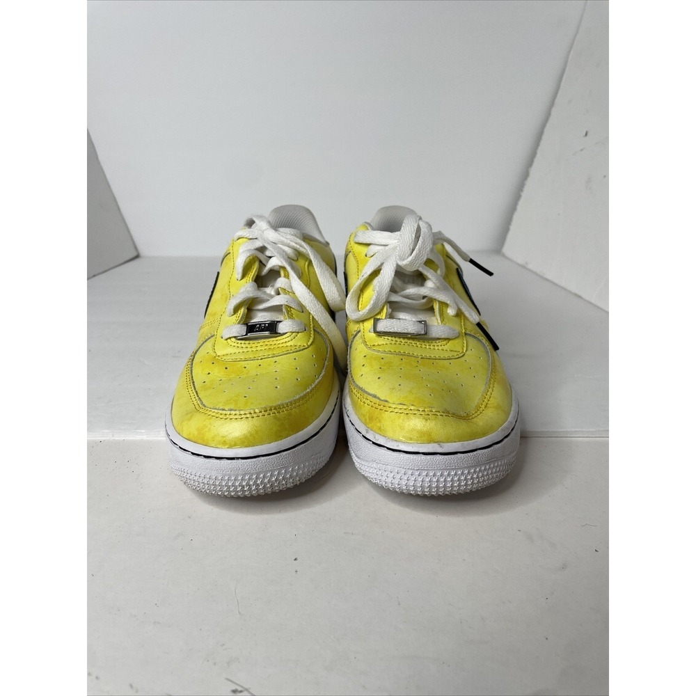 Nike Air Force 1 GS Peace Yellow Youth Sz 7Y/ Women's Sz 8.5 DC7299-700